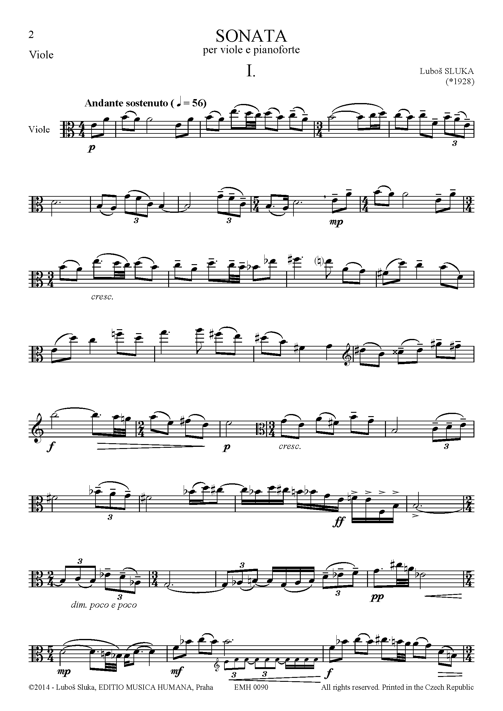 Editio Musica Humana Sonata noty pro violu a klavír 40 stran