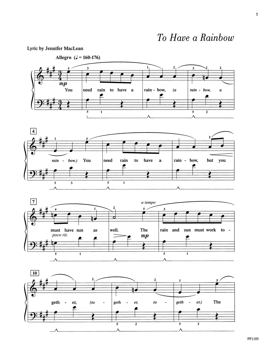 Faber Piano Adventures Once Upon a Rainbow Book 3 noty recitál