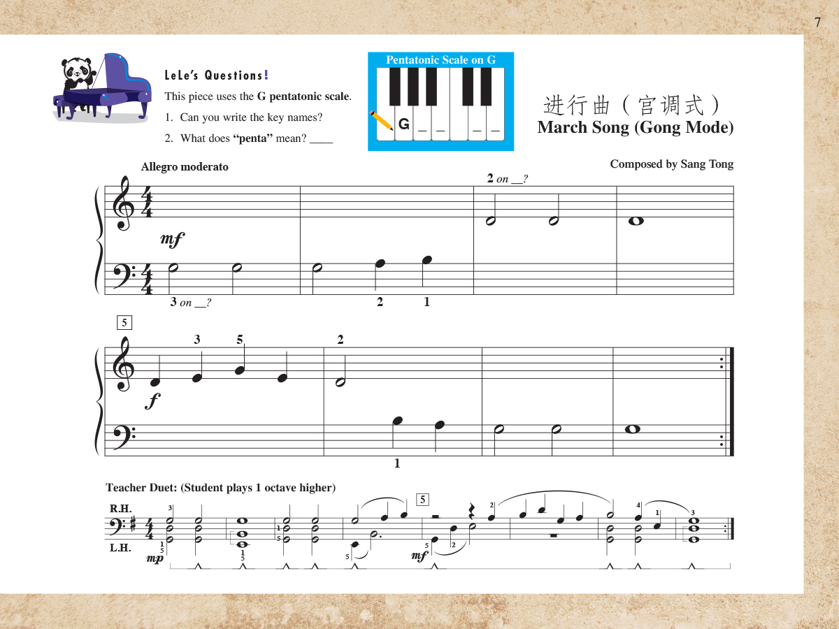 Faber Piano Adventures PreTime Music from China noty na klavír