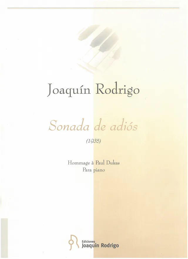 Ediciones Joaquín Rodrigo Sonada de adiós noty pro klavír