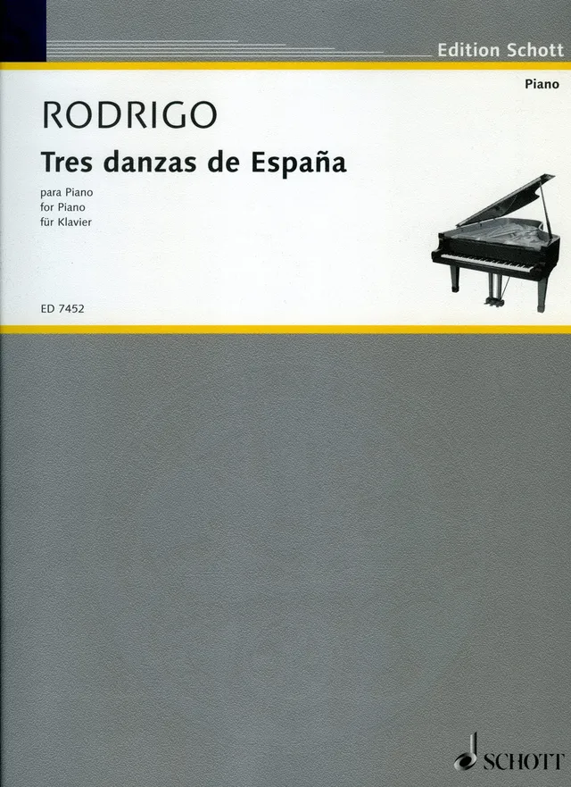 Ediciones Joaquín Rodrigo Tres danzas de España noty pro klavír