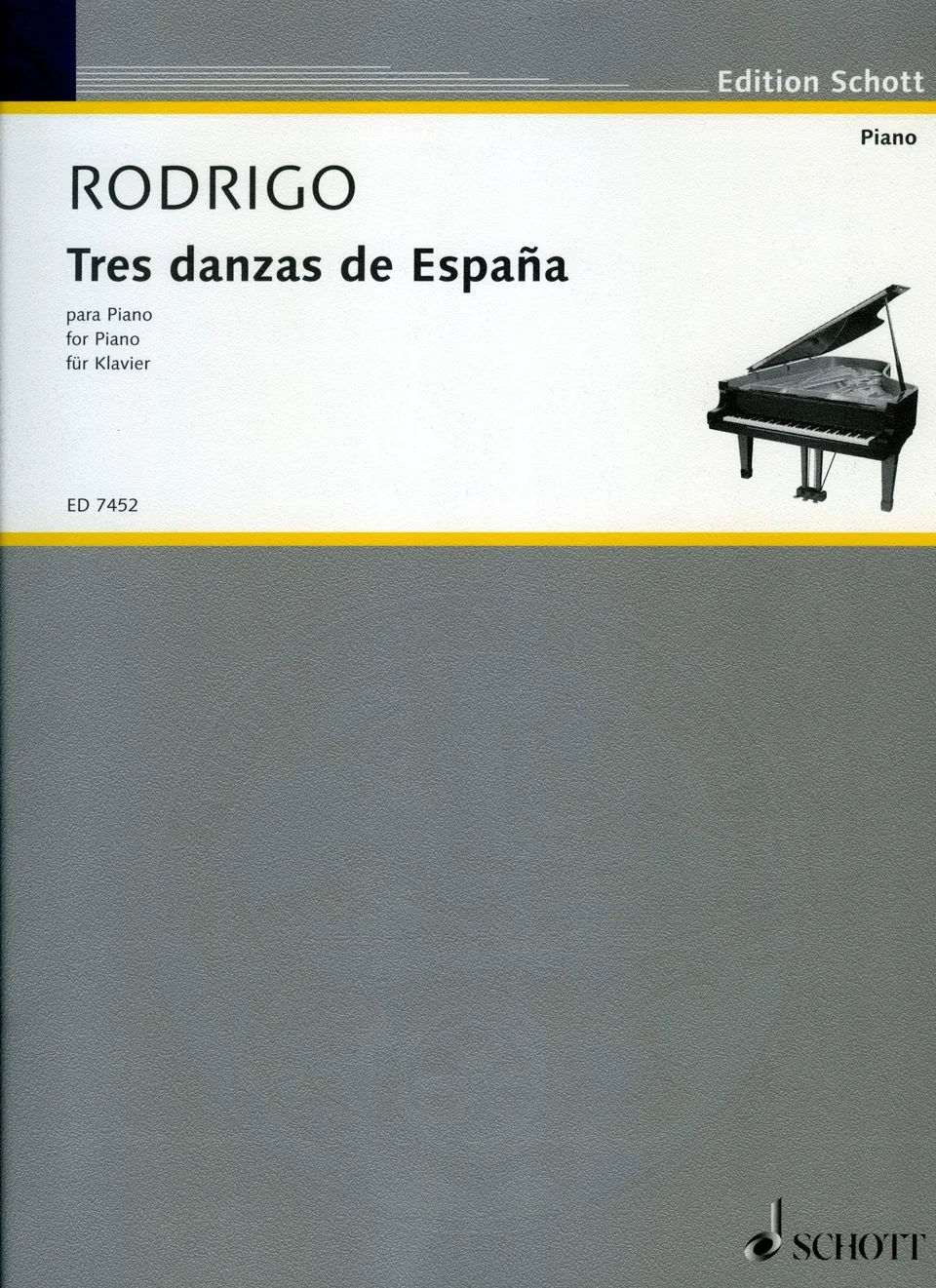 Ediciones Joaquín Rodrigo Tres danzas de España noty pro klavír