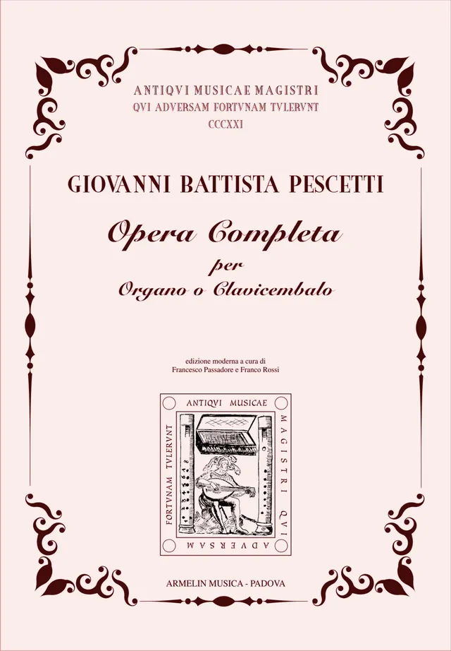 Armelin Musica Opera completa per organo o clavicembalo noty