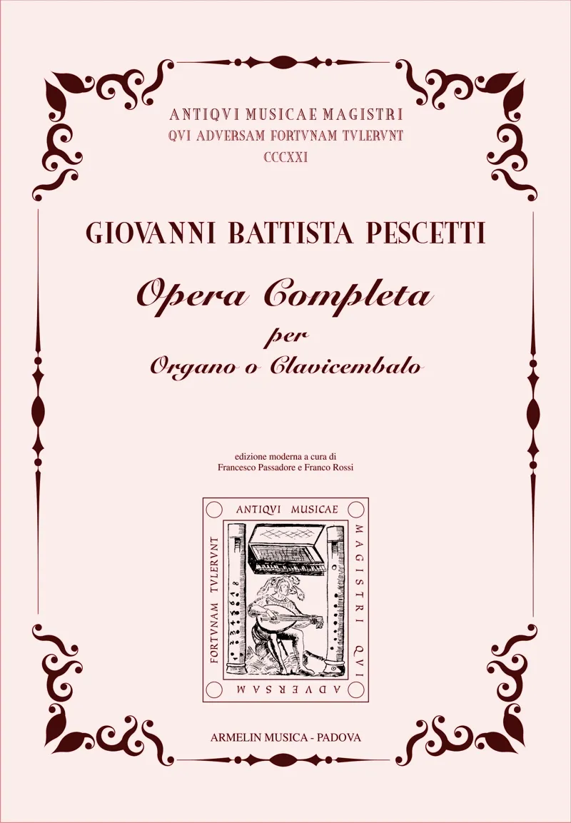 Armelin Musica Opera completa per organo o clavicembalo noty