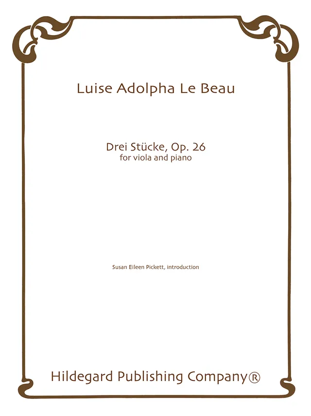 Hildegard Publishing Three Pieces noty pro violu a klavír Le Beau