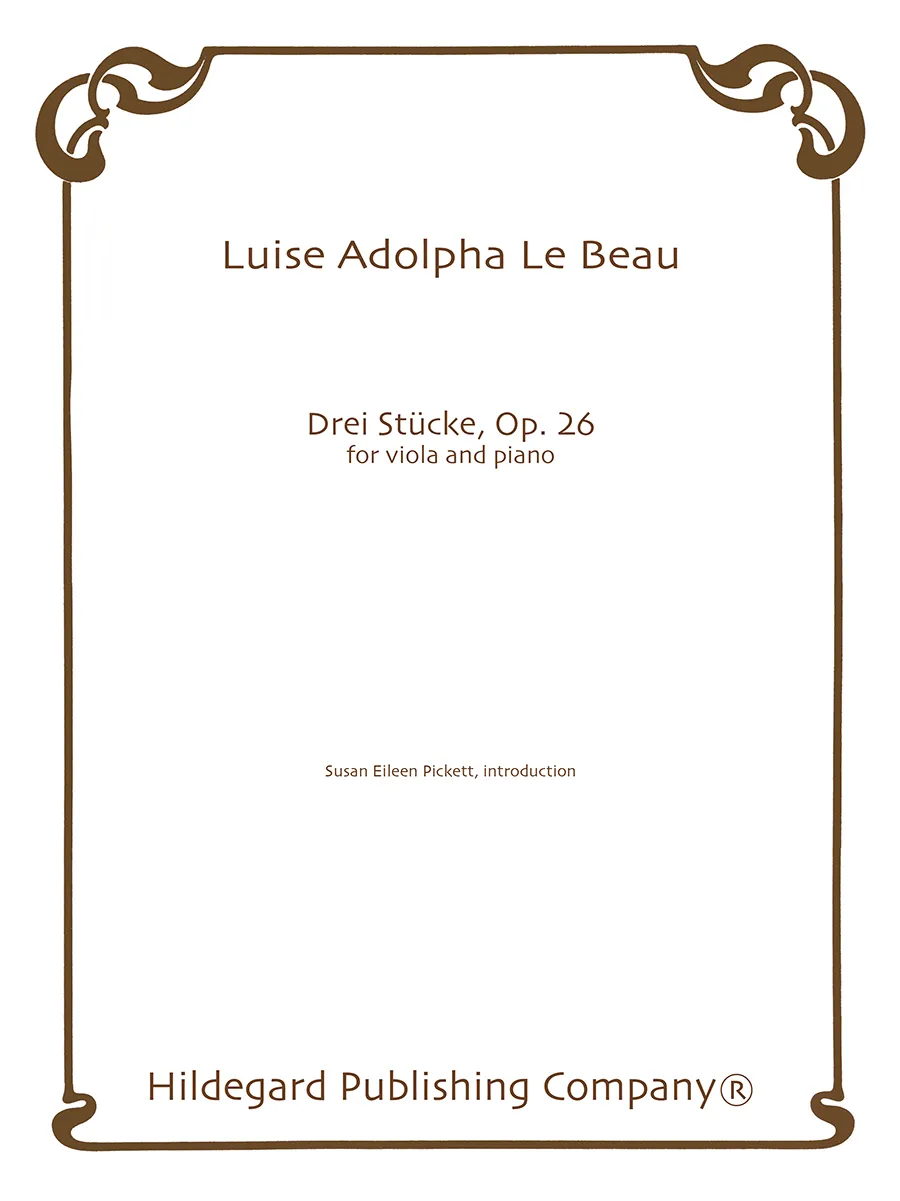 Hildegard Publishing Three Pieces noty pro violu a klavír Le Beau