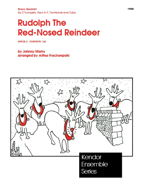 Kendor Music Rudolph The Red-Nosed Reindeer noty pro kvintet vánoční