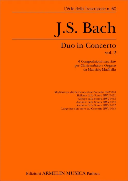 Armelin Musica Duo in Concerto volume 2 noty Bach