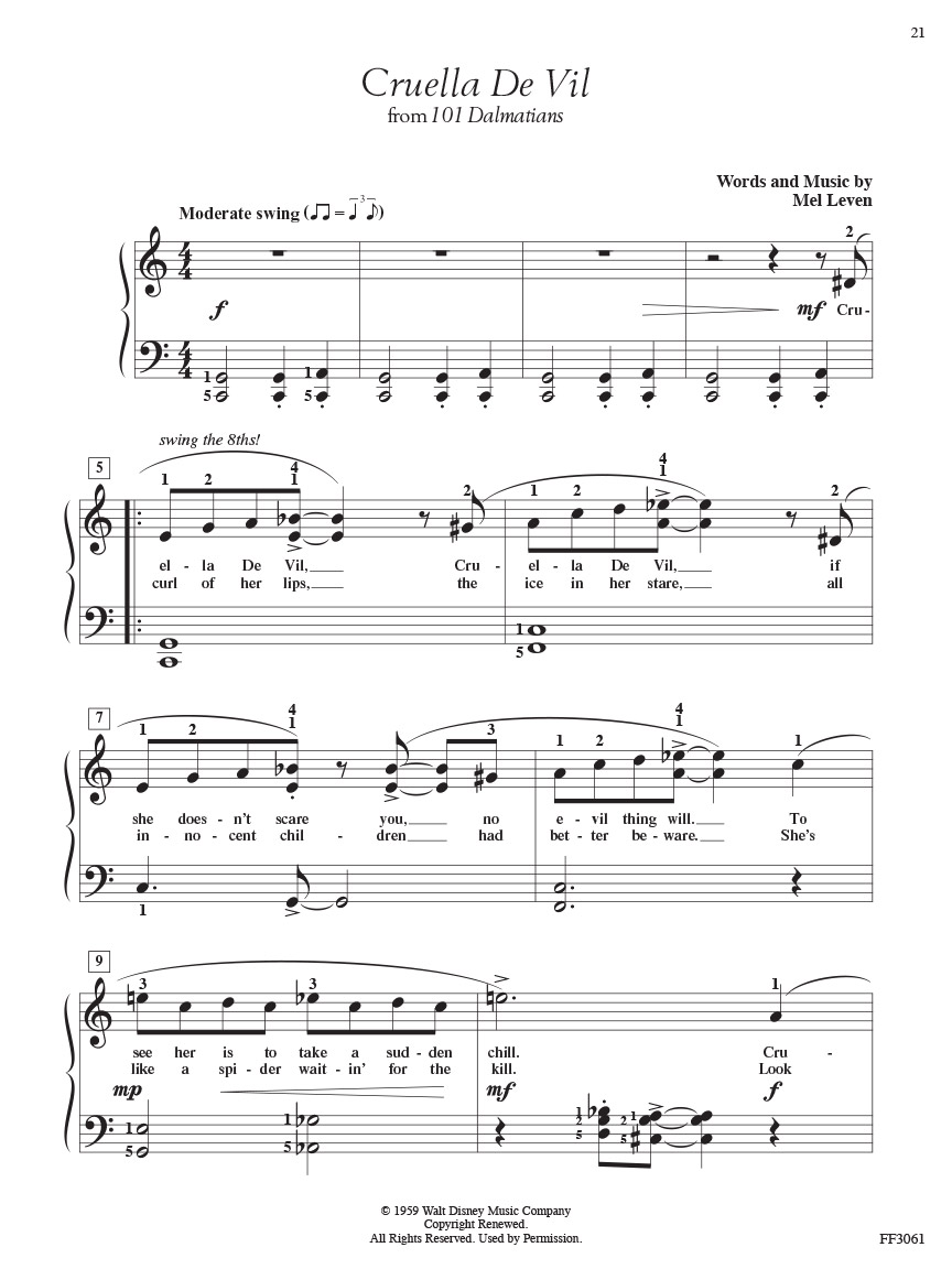 Faber Piano Adventures Adult Disney Book 2 noty 24 skladeb