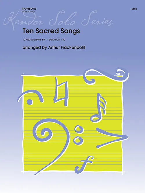 Kendor Music Ten Sacred Songs noty trombon a klavír