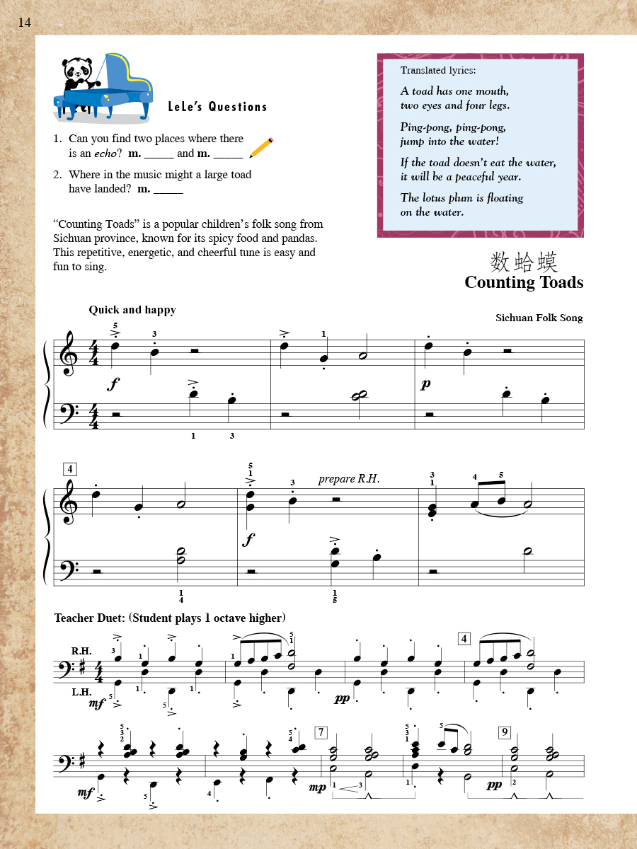 ShowTime Piano Music from China noty pro klavír 2A
