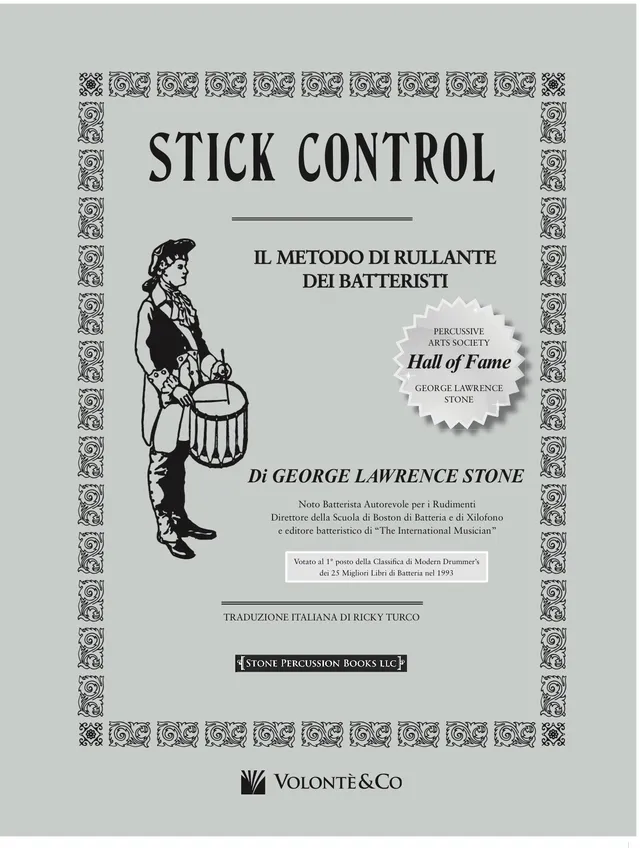 Volonte Stick Control Metodo di Rullante učebnice pro bubeníky