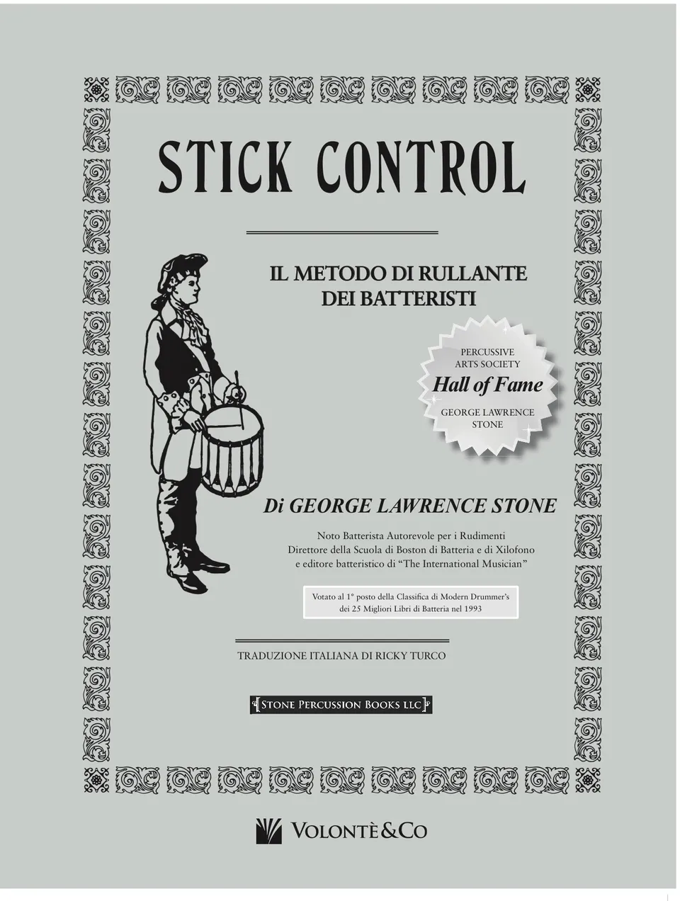 Volonte Stick Control Metodo di Rullante učebnice pro bubeníky