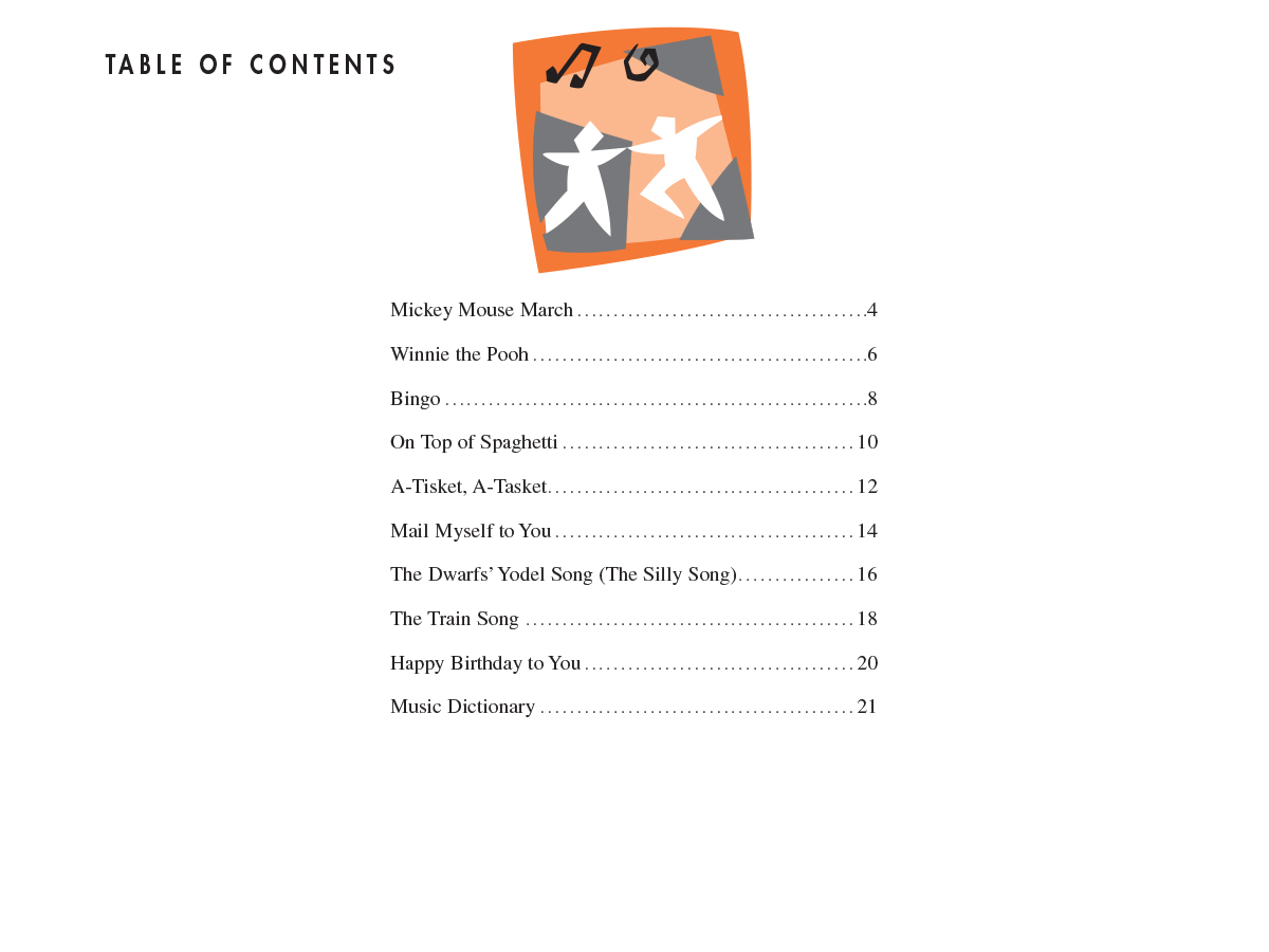 Faber Piano Adventures PreTime Piano Kids’ Songs noty dětské písně