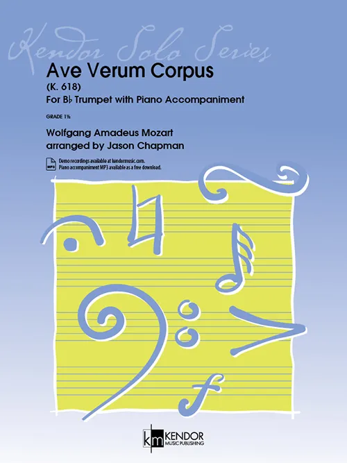 Kendor Music Ave Verum Corpus noty sborová partitura