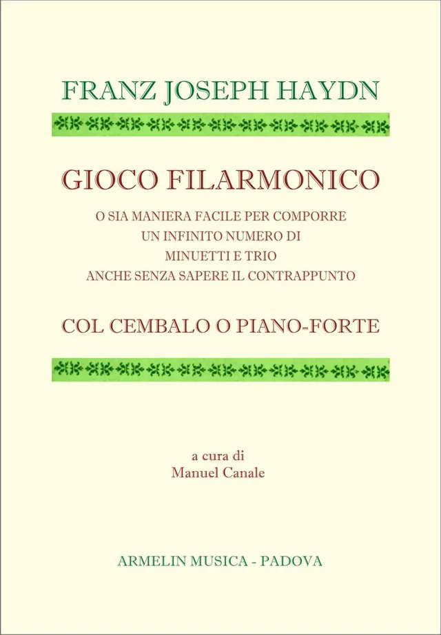 Armelin Musica Gioco filarmonico noty vydání