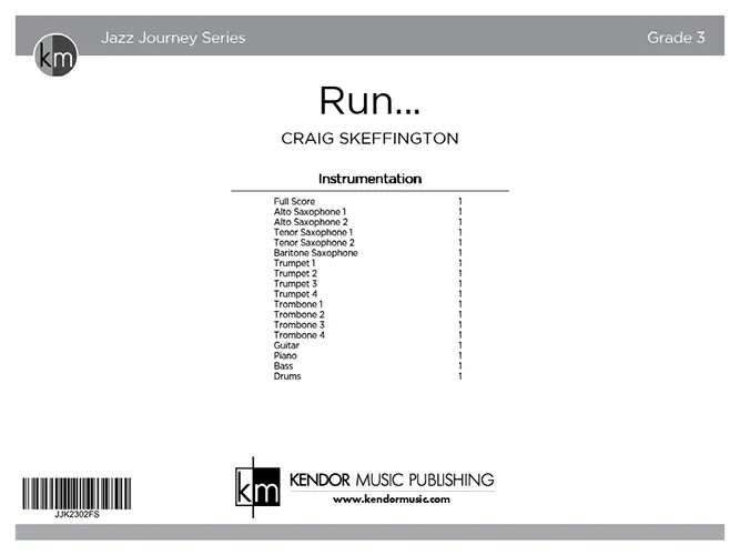 Kendor Music Run partitura pro orchestr shuffle
