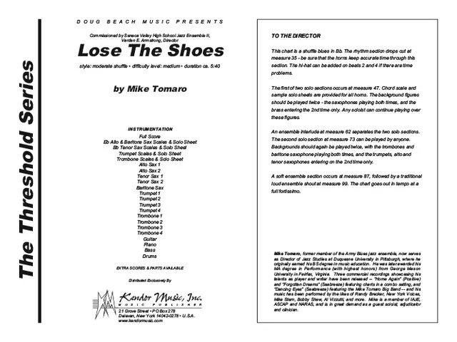 Kendor Music Lose The Shoes partitura shuffle