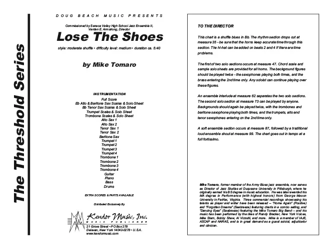 Kendor Music Lose The Shoes partitura shuffle