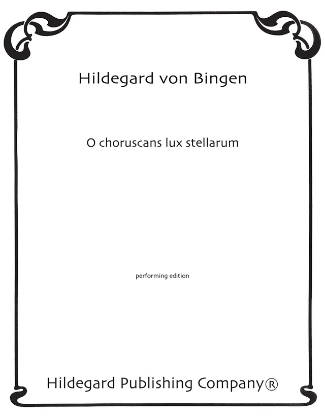 Hildegard Publishing Company O choruscans lux stellarum noty sbor 10ks
