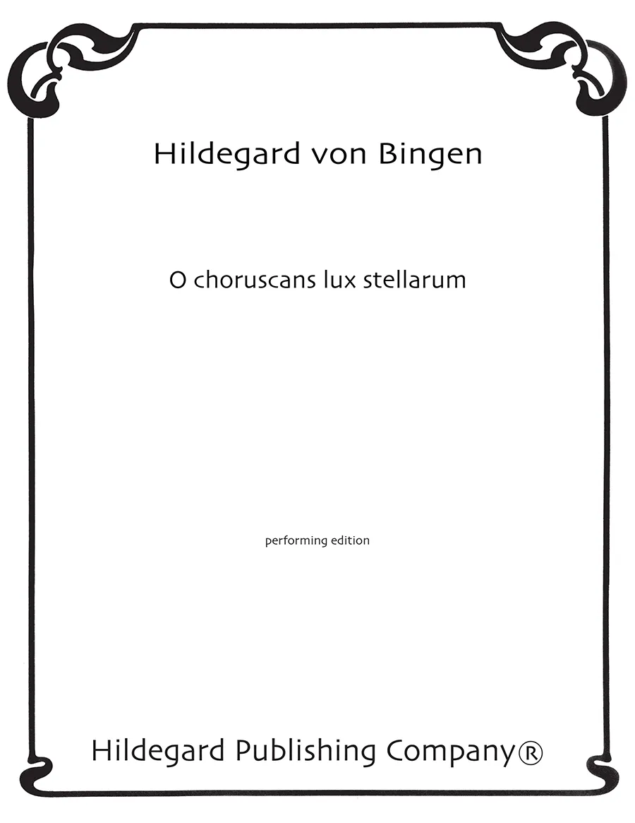 Hildegard Publishing Company O choruscans lux stellarum noty sbor 10ks
