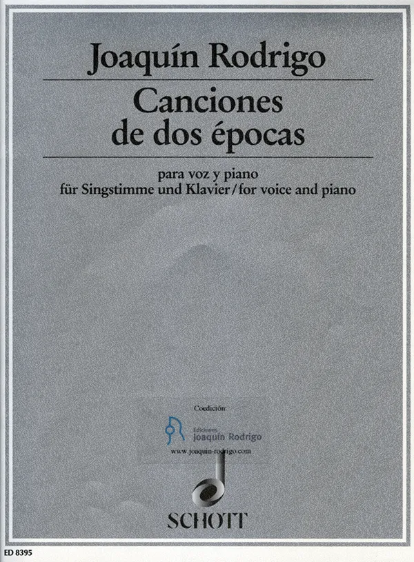 Ediciones Joaquín Rodrigo Canciones de dos épocas noty 5 písní