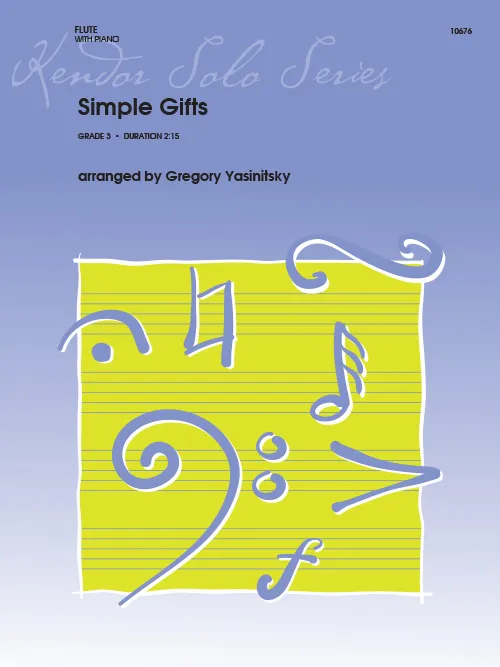 Kendor Music Simple Gifts noty pro flétnu a klavír