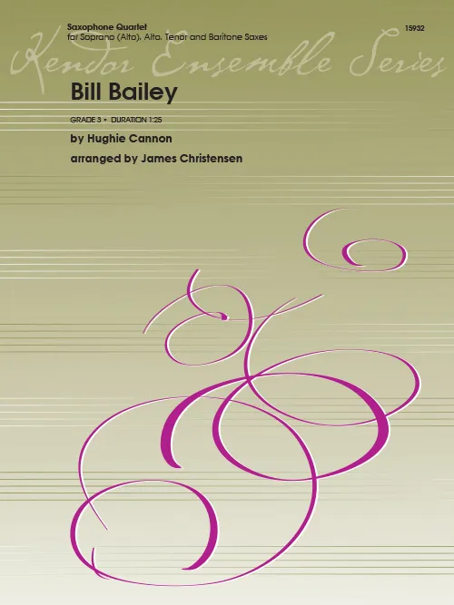 Kendor Music Bill Bailey noty pro saxofonový kvartet