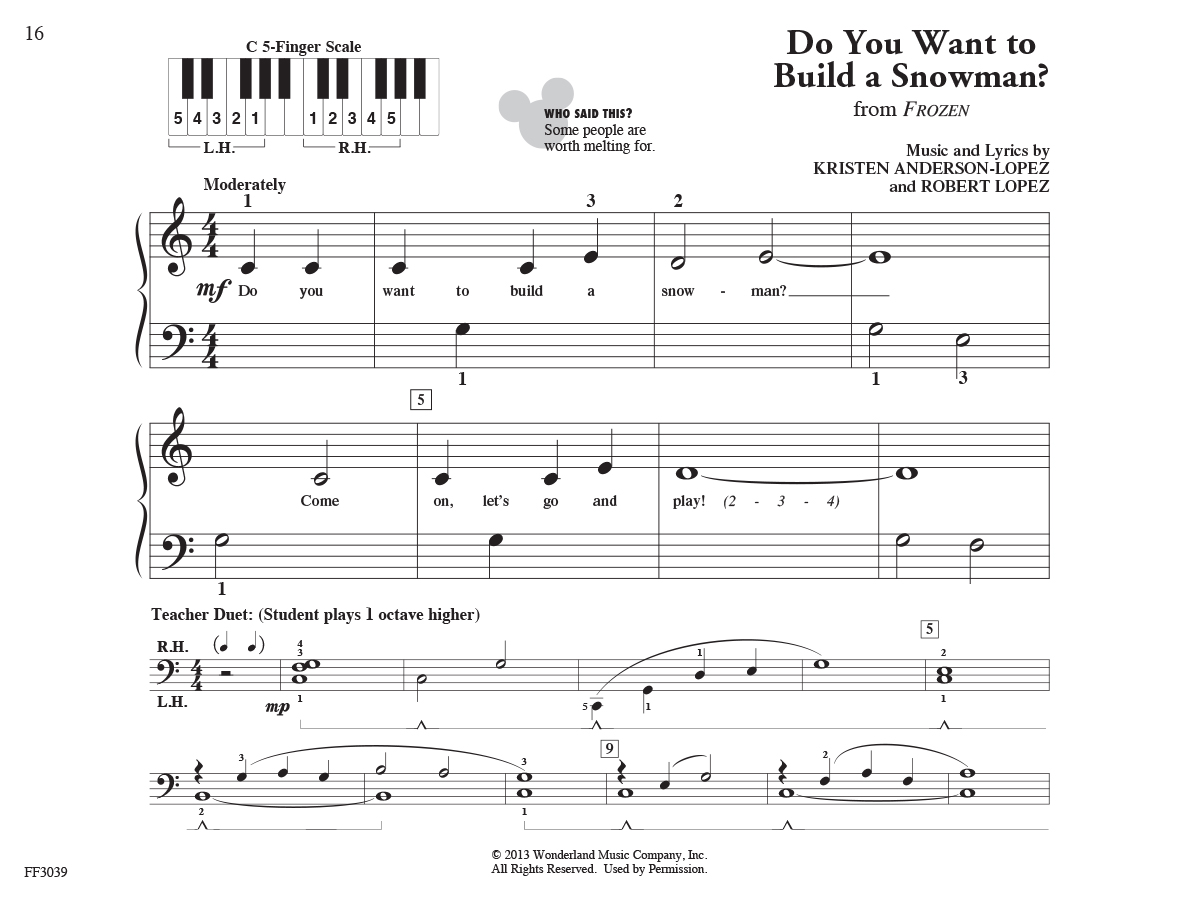 Faber Piano Adventures PreTime Piano Disney noty pro klavír