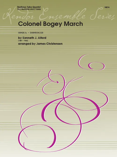 Kendor Music Colonel Bogey March noty baryton-tuba kvartet