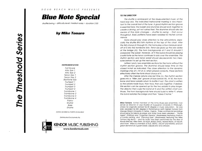 Kendor Music Blue Note Special partitura pro big band blues