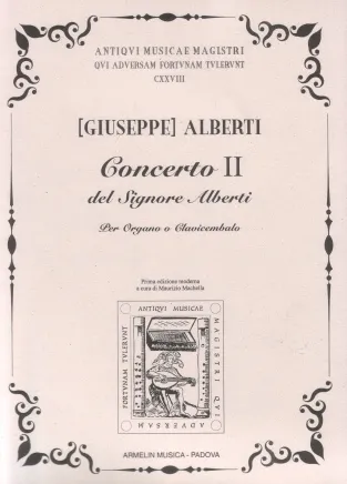 Armelin Musica Concerto II del Sig. Alberti noty koncert