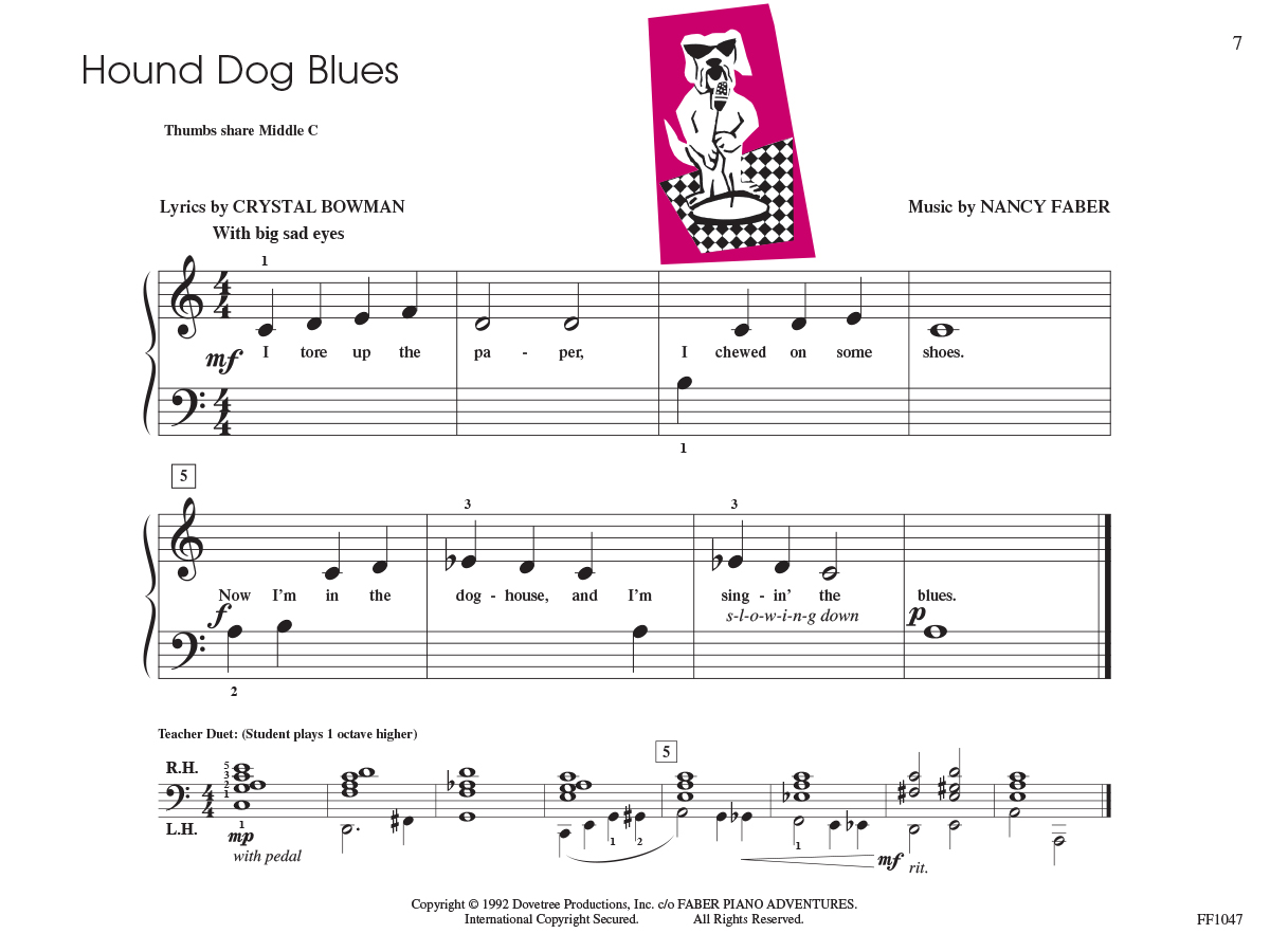 Faber Piano Adventures PreTime Piano Jazz & Blues noty začátečníci