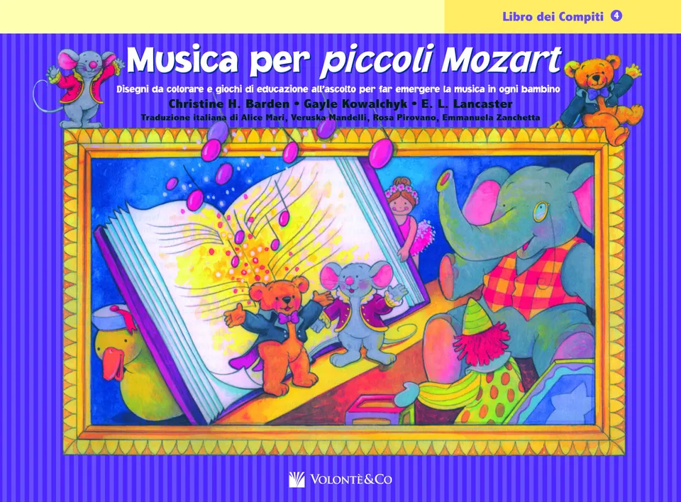 Volonte & Co Musica per Piccoli Mozart 4 pracovní sešit pro klavír