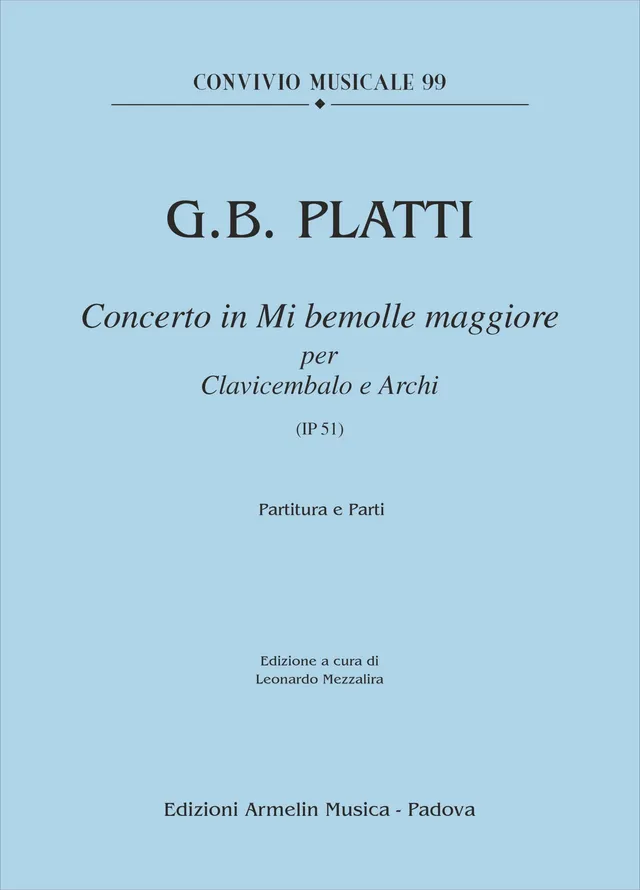 Armelin Musica Concerto in Mi bemolle maggiore IP 51 partitura