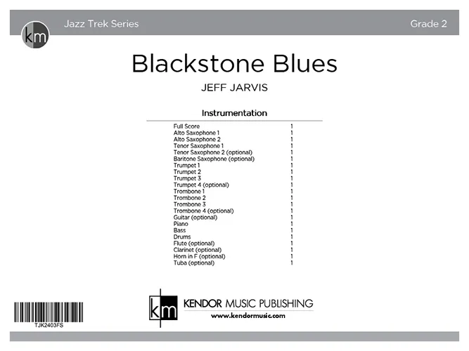 Kendor Music Blackstone Blues noty full score blues