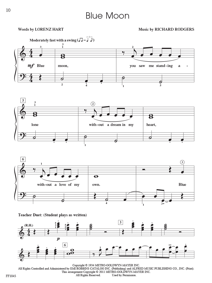 Faber Piano Adventures ShowTime Piano Jazz & Blues noty 2A