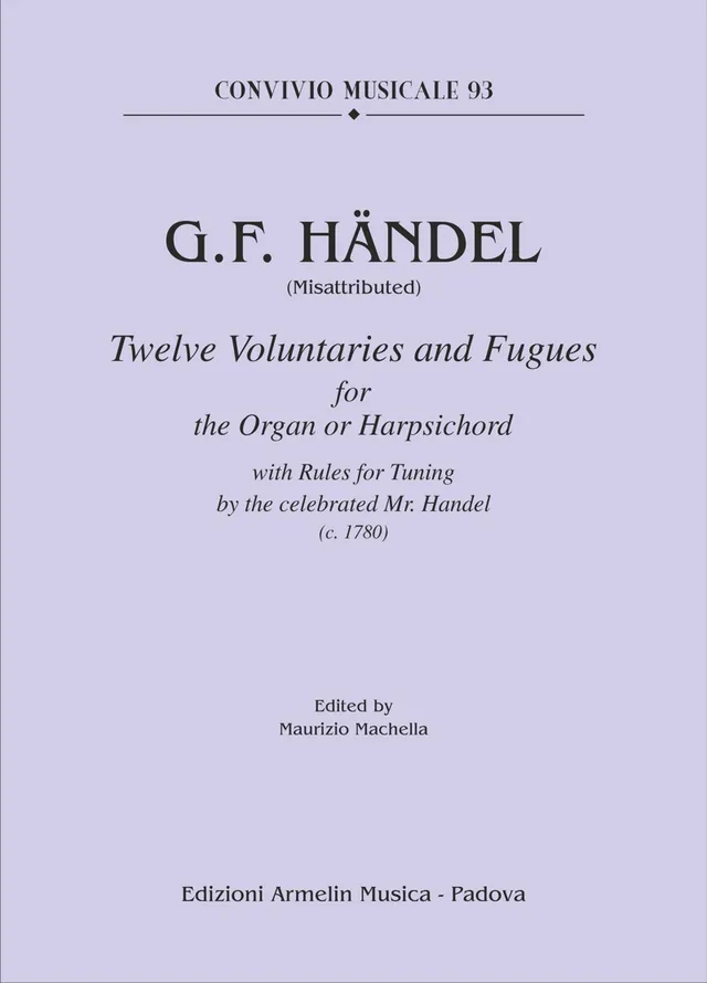 Armelin Musica Twelve Voluntaries and Fugues studijní noty