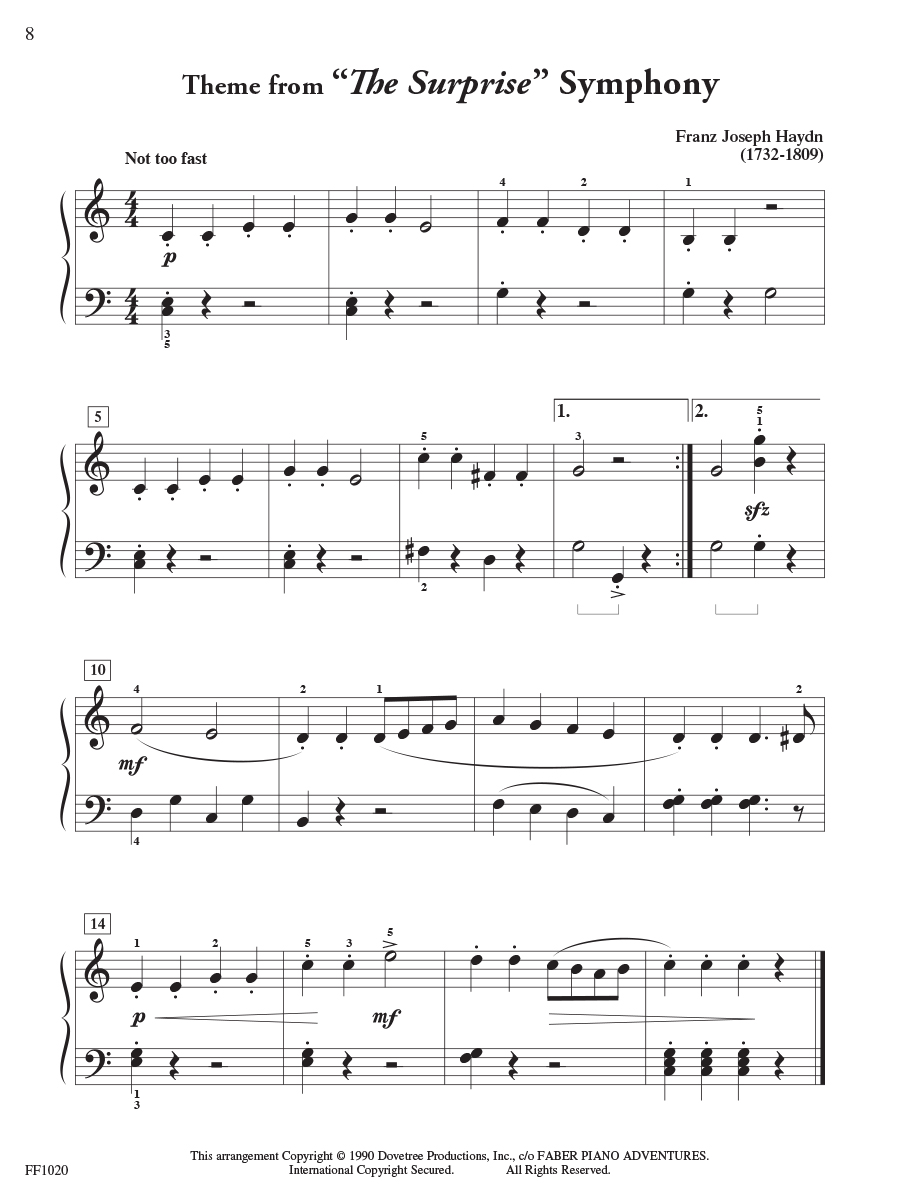 Faber Piano Adventures ChordTime Piano Classics noty klasika