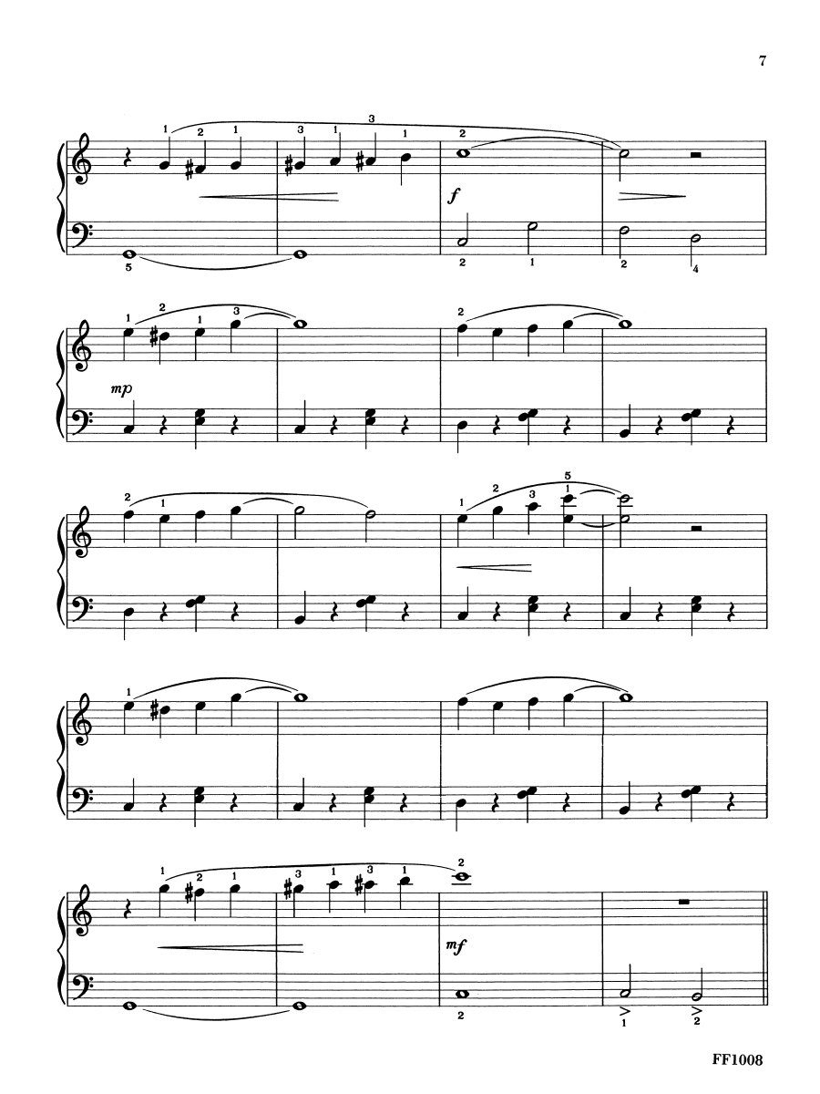 Faber FunTime Piano Ragtime & Marches noty pro klavír recitál