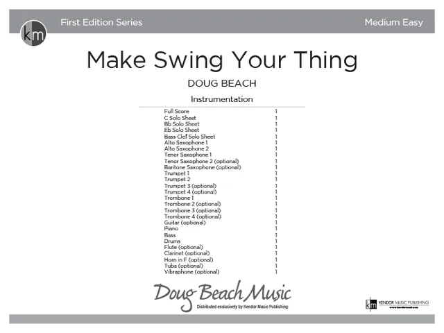 Kendor Music Make Swing Your Thing partitura swing