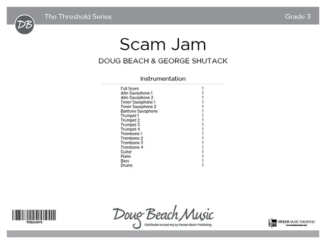 Kendor Music Scam Jam partitura funk pro jazz band