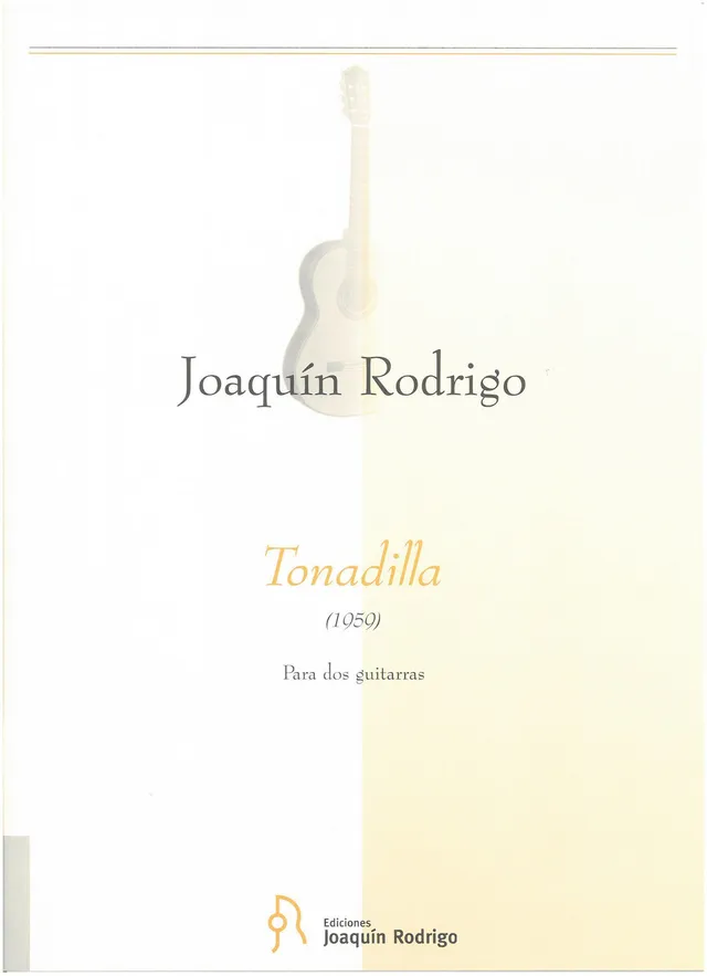 Ediciones Joaquín Rodrigo Tonadilla noty 2 kytary 12 min
