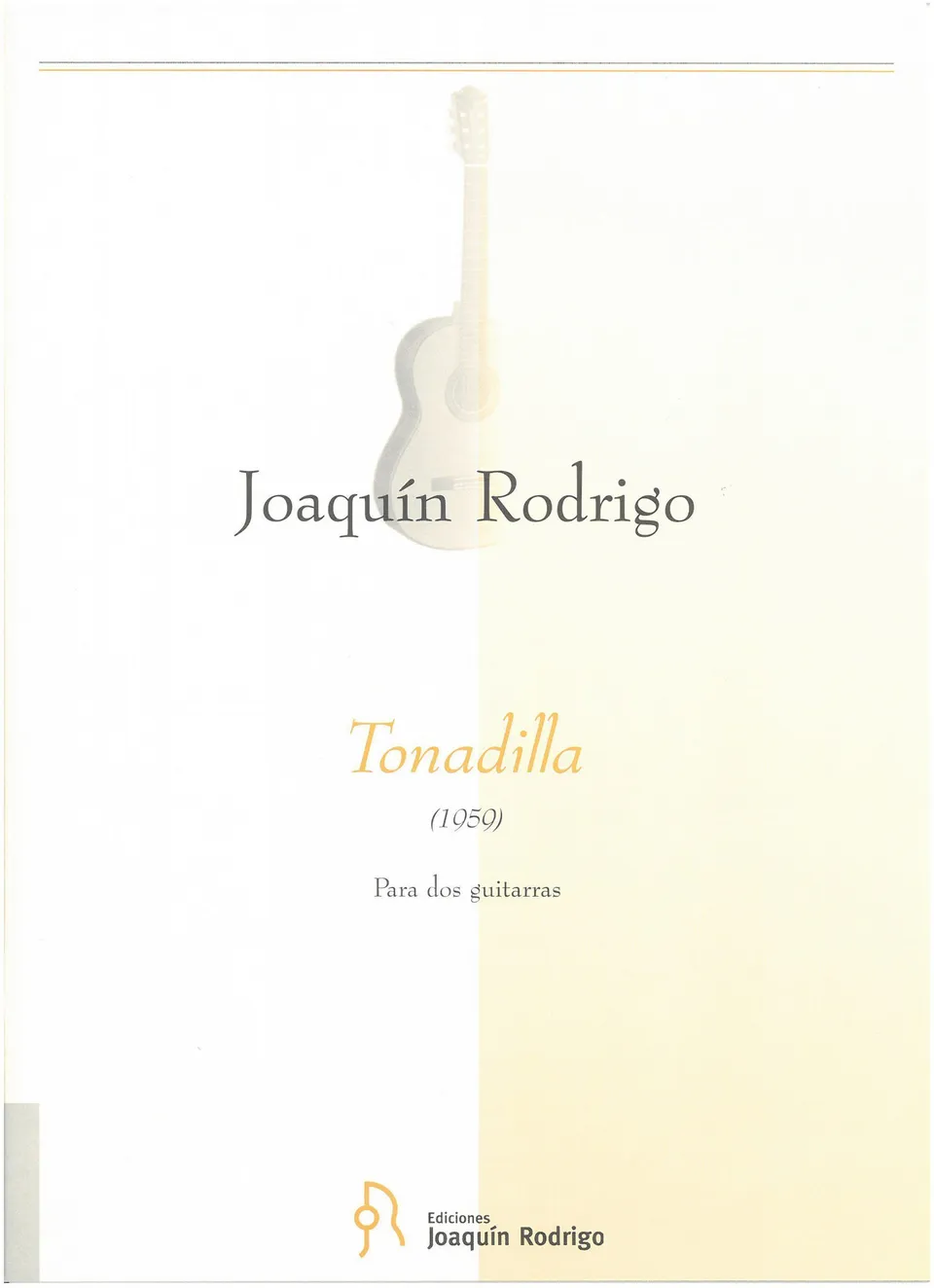 Ediciones Joaquín Rodrigo Tonadilla noty 2 kytary 12 min