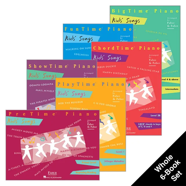 Faber Piano Adventures Kids' Songs Set noty 6 sešitů Disney