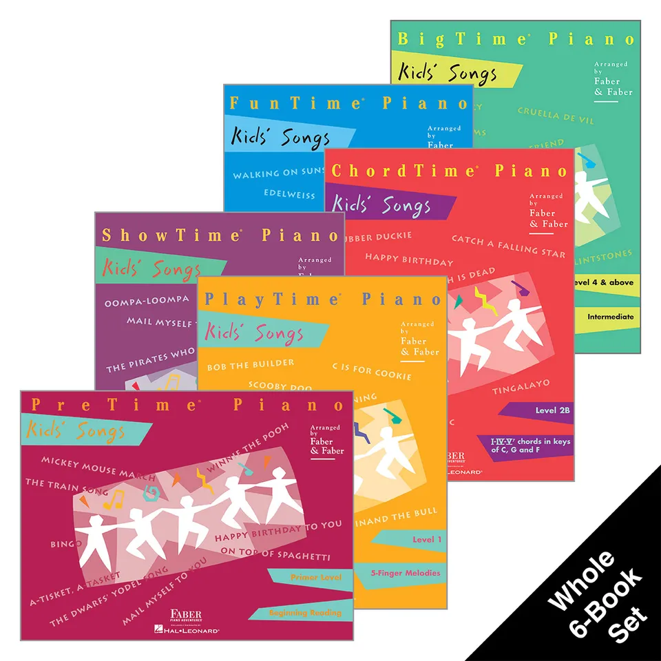 Faber Piano Adventures Kids' Songs Set noty 6 sešitů Disney