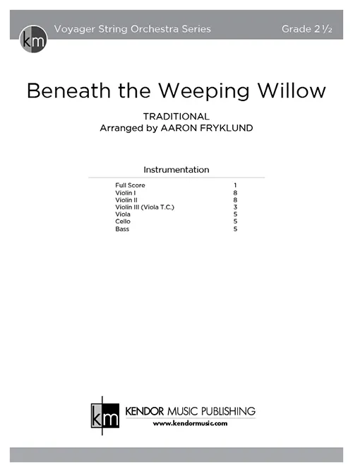 Kendor Music Beneath the Weeping Willow noty smyčce D dur