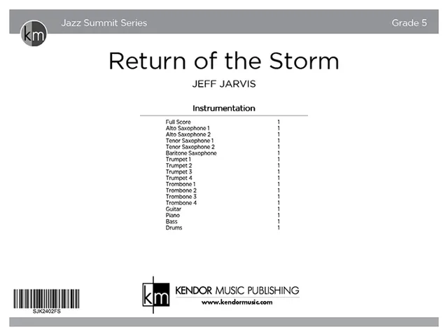 Kendor Music Return of the Storm partitura funk