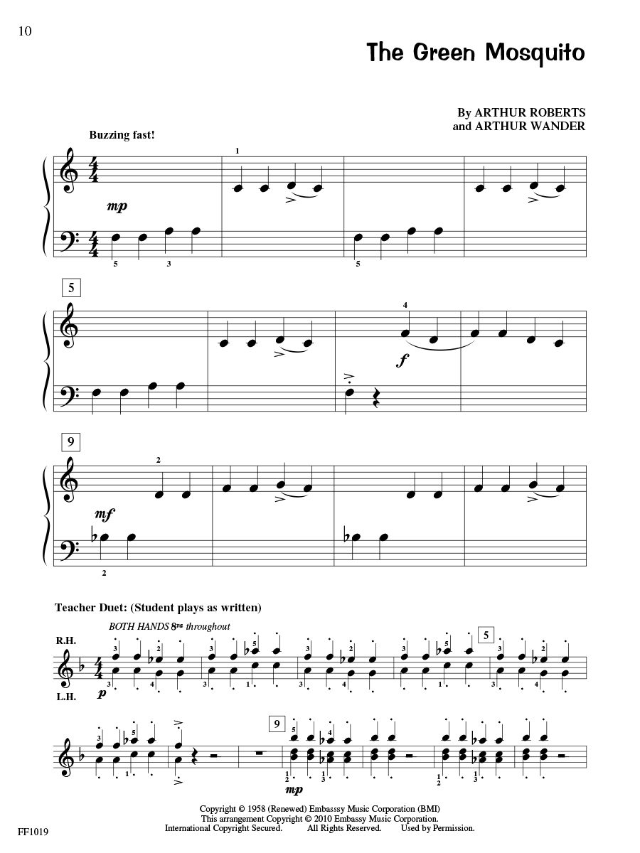 Faber PlayTime Piano Rock n Roll noty pro klavír level 1
