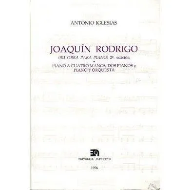 Ediciones Joaquín Rodrigo Su obra para piano kniha o klavíru